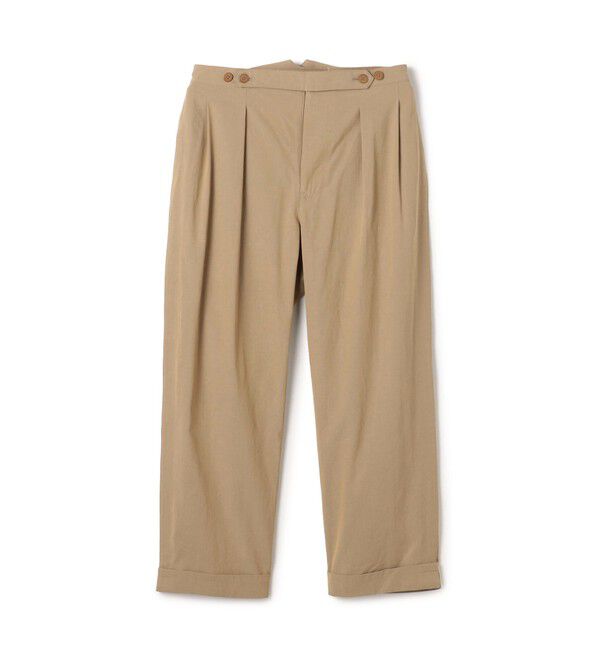 人気メンズファッション|【トゥモローランド/TOMORROWLAND】 コットン グラスツイル 2プリーツ ベルトレスパンツ