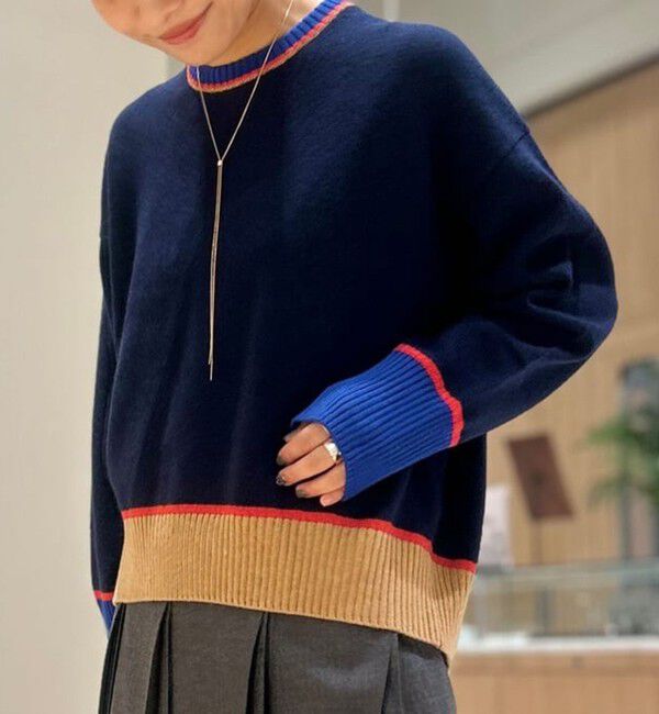 24AW DES PRES デプレ フォックスカシミヤクルーネックプルオーバー