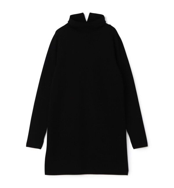 【トゥモローランド/TOMORROWLAND】 ウーステッドウールファインリブ タートルネックワンピース