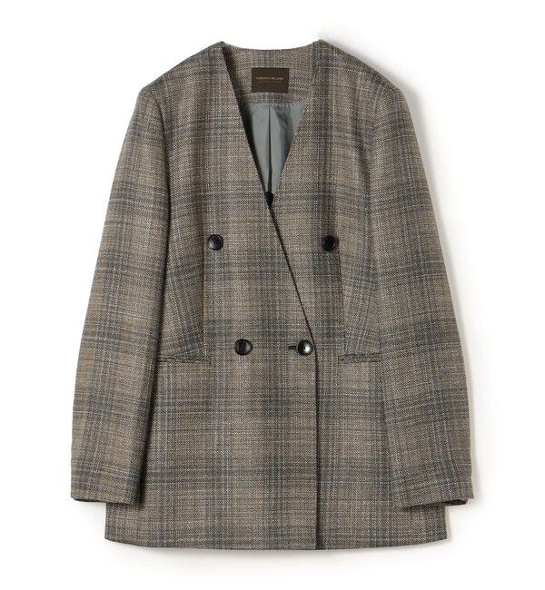 【トゥモローランド/TOMORROWLAND】 SILK AIR ERICA Vカラーダブルブレストジャケット