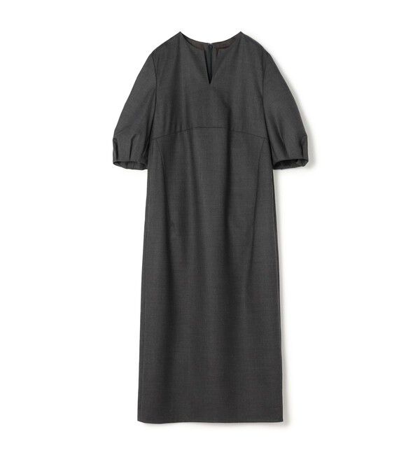 【トゥモローランド/TOMORROWLAND】 スーパーウールウィーブ ハイウエストIラインワンピース