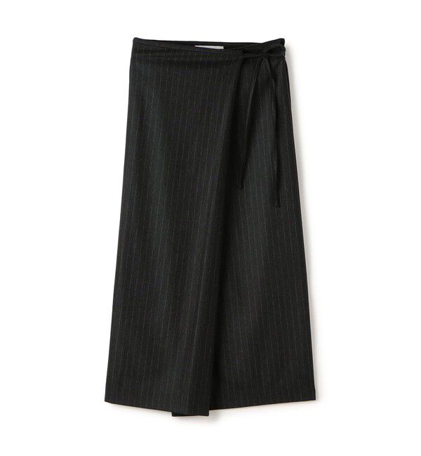 【トゥモローランド/TOMORROWLAND】 ストレッチフラノ ラップスカート