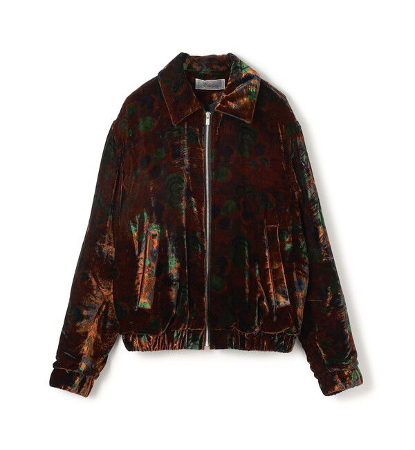 【トゥモローランド/TOMORROWLAND】 ベルベットプリント ジップブルゾン