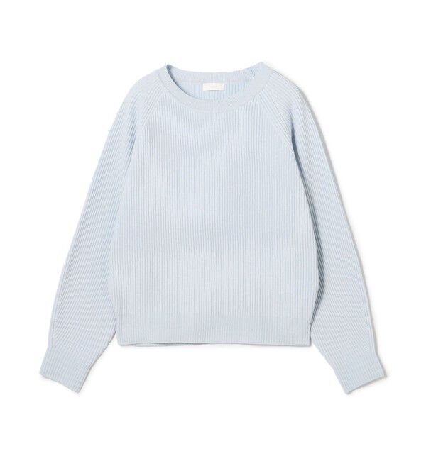 【トゥモローランド/TOMORROWLAND】 リンクスリブ ラウンドネックプルオーバー