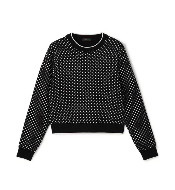 コットンカシミヤ ヘンリーネッククロップドプルーバー（CABaN