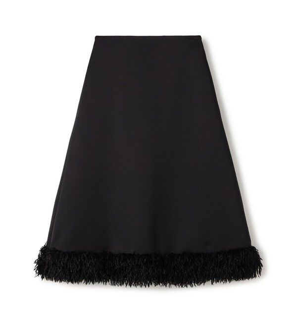 【トゥモローランド/TOMORROWLAND】 フェザーコンビ トラペーズロングスカート