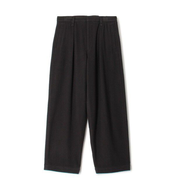 モテ系メンズファッション|【トゥモローランド/TOMORROWLAND】 ウールナイロンビーバー 1プリーツカーブパンツ