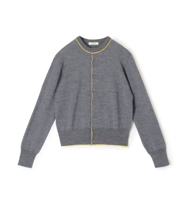 【トゥモローランド/TOMORROWLAND】 プレーンウール クルーネックカーディガン