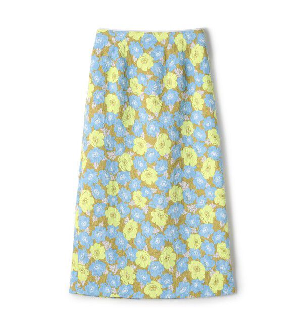 【トゥモローランド/TOMORROWLAND】 ポピープリントジャカード ペンシルタイトスカート