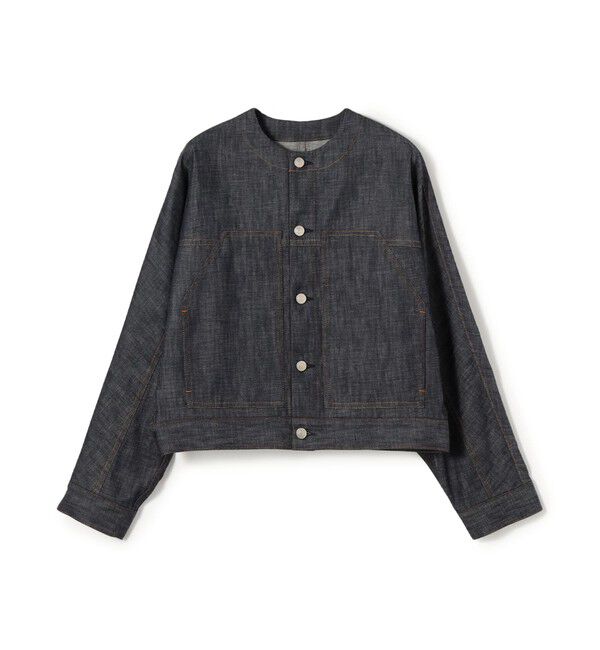 ステイブルーデニム ノーカラージャケット