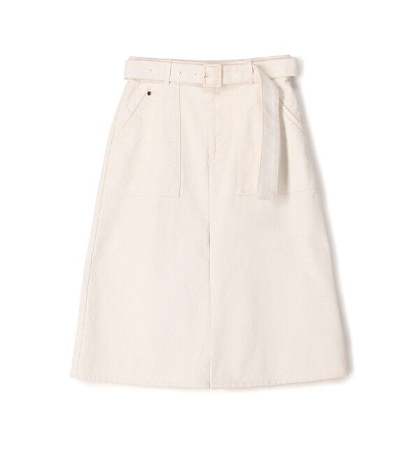 ピグメントドリルクロス ベルテッドスカート