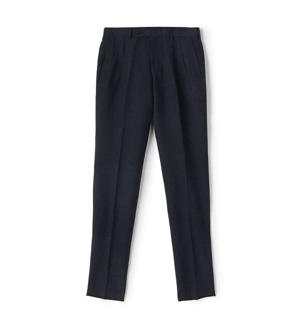 メンズファッションオススメ|【トゥモローランド/TOMORROWLAND】 シルクコットンリネン 2プリーツスラックス