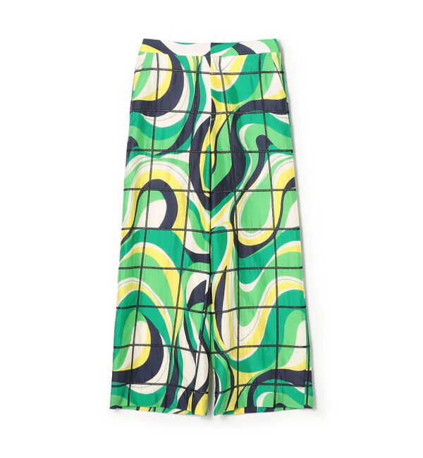 【WEB先行予約】アイレットウェーブプリント ワイドストレートパンツ