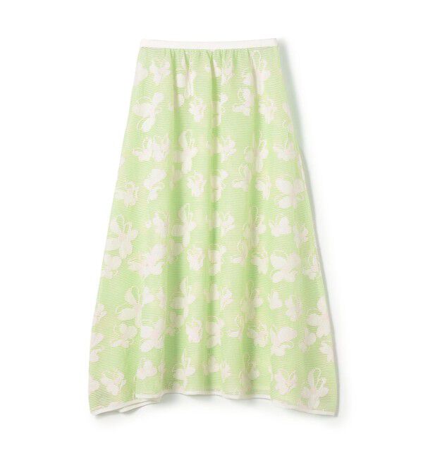 シースルーフラワー ギャザースカート