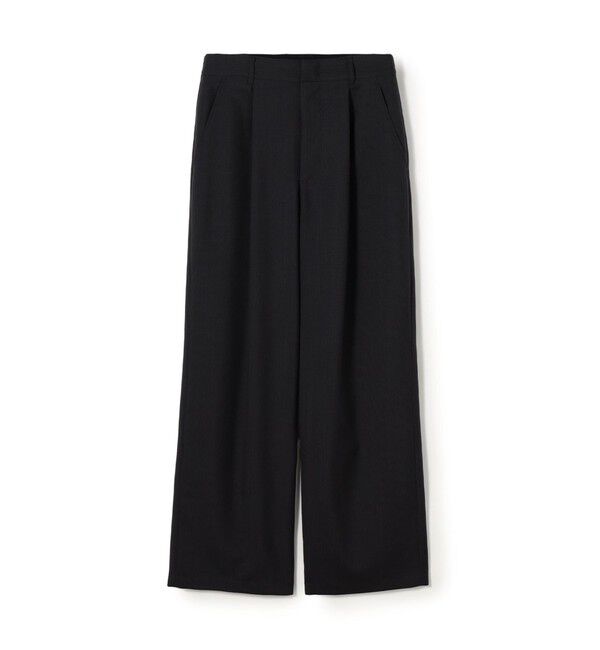 ウォッシャブルトロピカル ツータックストレートパンツ