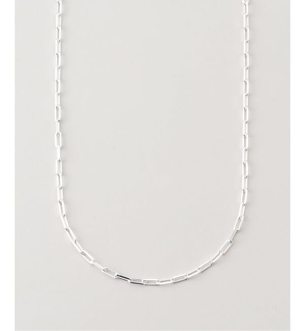 【アンサンブル/ENSEMBLE】 【blancle/ ブランクレ】SV・Long oval chain necklace