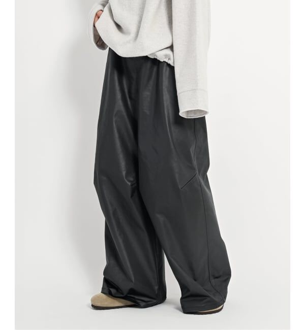 【シティショップ/CITYSHOP】 DARTED HARD SATIN パンツ