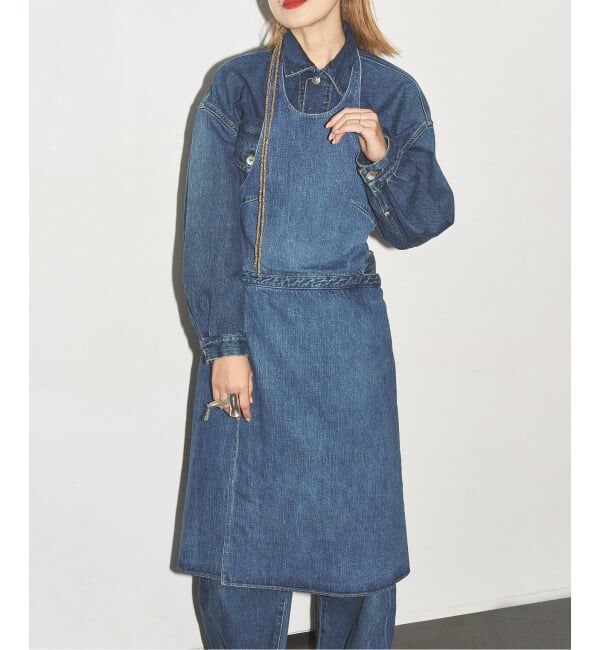 【シティショップ/CITYSHOP】 KURO 別注 APRON DRESS：ワンピース