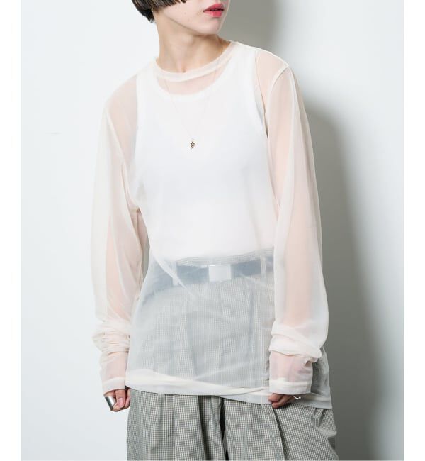 モテ系ファッションメンズ|【シティショップ/CITYSHOP】 《予約》SHEER LONG SLEEVE:カットソー