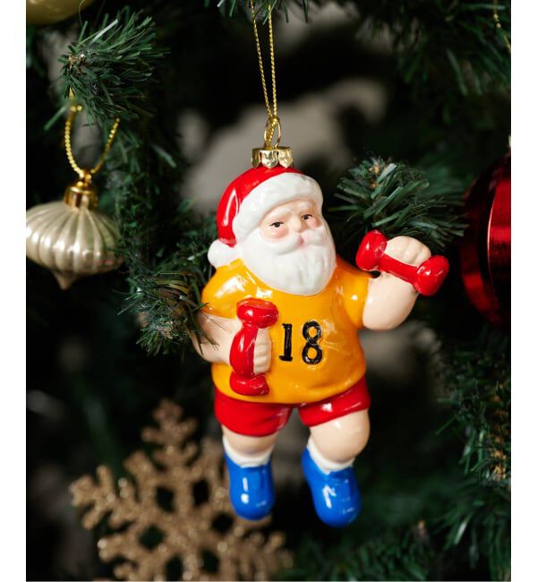 【ジャーナル　スタンダード　ファニチャー/journal standard Furniture】 《予約》XM ORNAMENT SANTA DUMBBELL クリスマス オーナメント