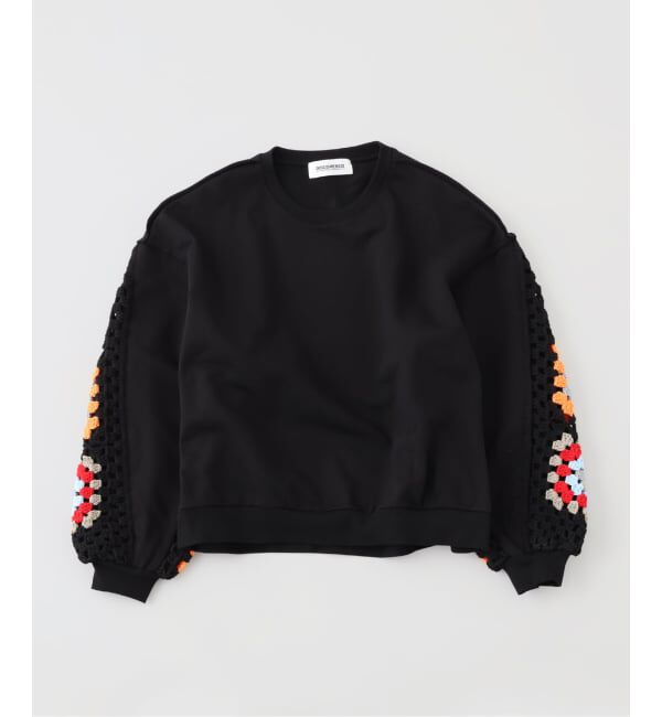 ファッションメンズなら|【ジョイントワークス/JOINT WORKS】 DISCOVERED / ディスカバード CROCHET SLEEVE SWEAT