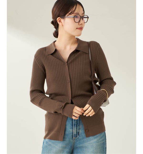 メンズファッションの一押し|【プラージュ/Plage】 Collar Wide Rib カーディガン