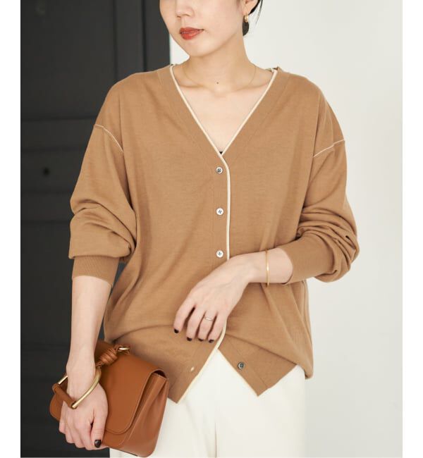 メンズファッションなら|【プラージュ/Plage】 TWO TONE Vネック カーディガン