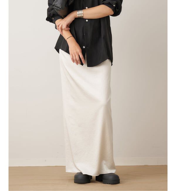 【プラージュ/Plage】 crush satin minimal スカート