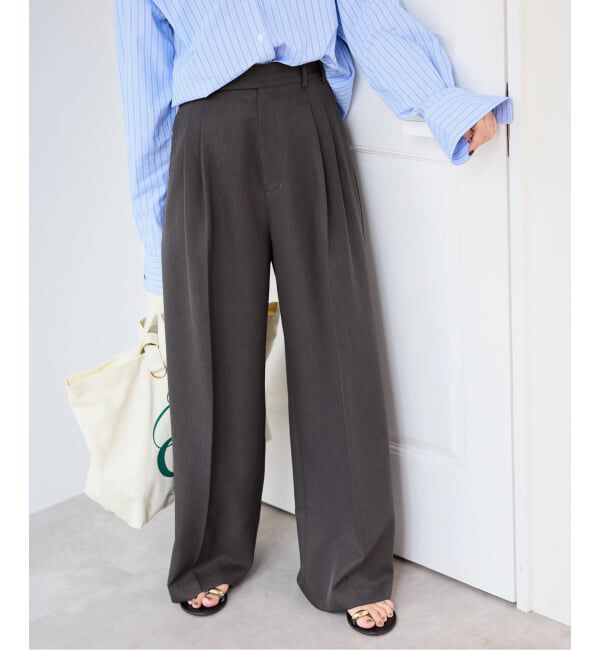 【イエナ/IENA】 PEツイルワイド2タックスラックス