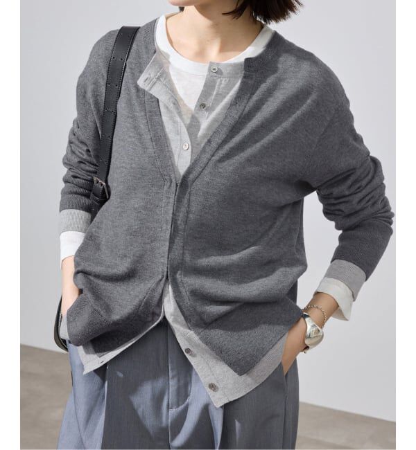 メンズファッションなら|【イエナ/IENA】 フェイクレイヤードカーディガン