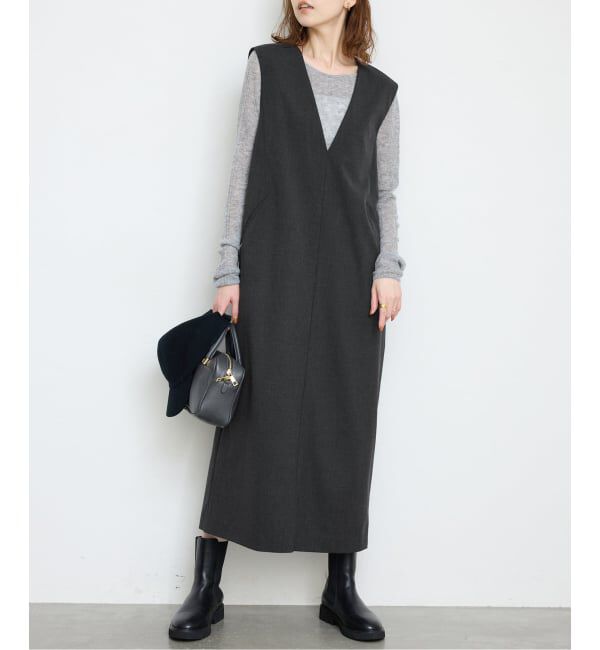 【イエナ/IENA】 《WEB限定/追加》TR Vネックジャンパースカート