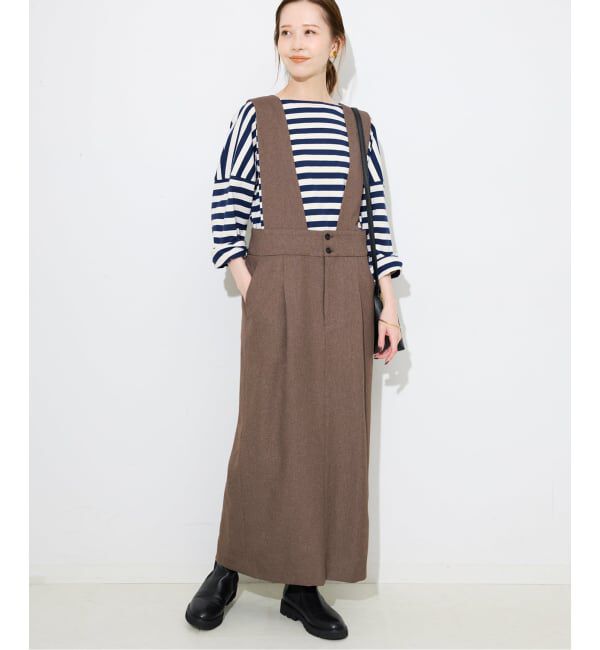 【イエナ/IENA】 セミツイードサッシュワンピスカート