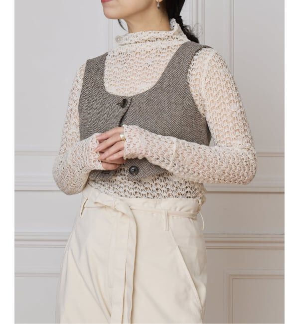 【イエナ/IENA】 IENA LA BOUCLE antik dantel レースカットソー