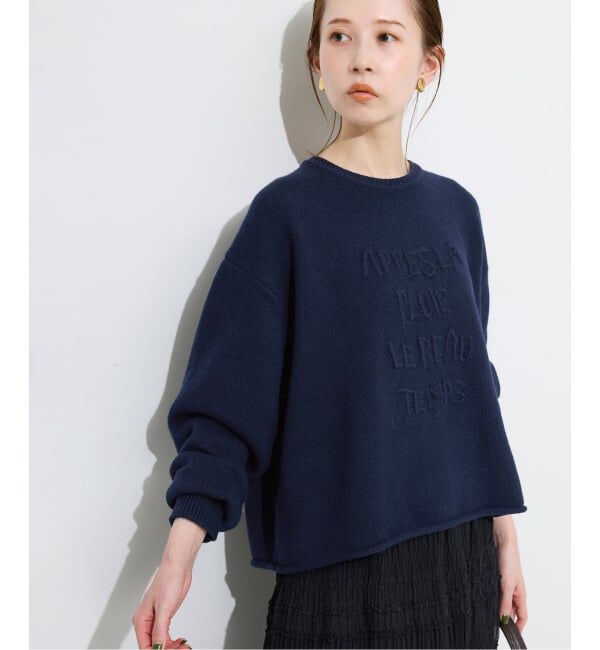 【イエナ/IENA】 《予約》エンブロイダリーロゴニット