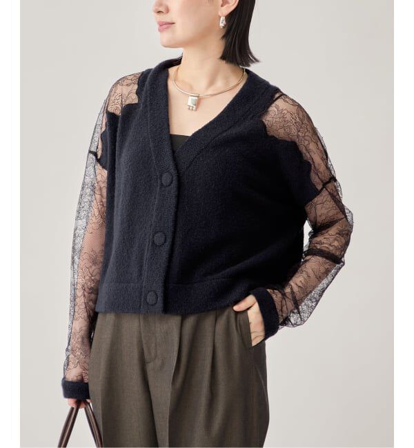 メンズファッションなら|【イエナ/IENA】 リバーレースニットカーデ