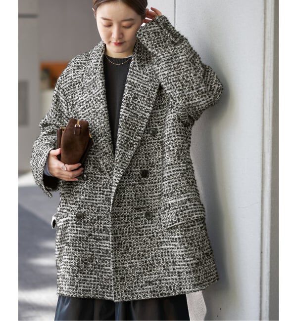 【イエナ/IENA】 COUTURE D’ADAM/クチュールドアダム 別注 ツイードコテージコート