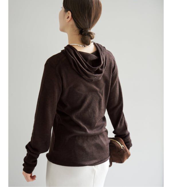 ファッションメンズお薦め|【イエナ/IENA】 シアーニットパーカー