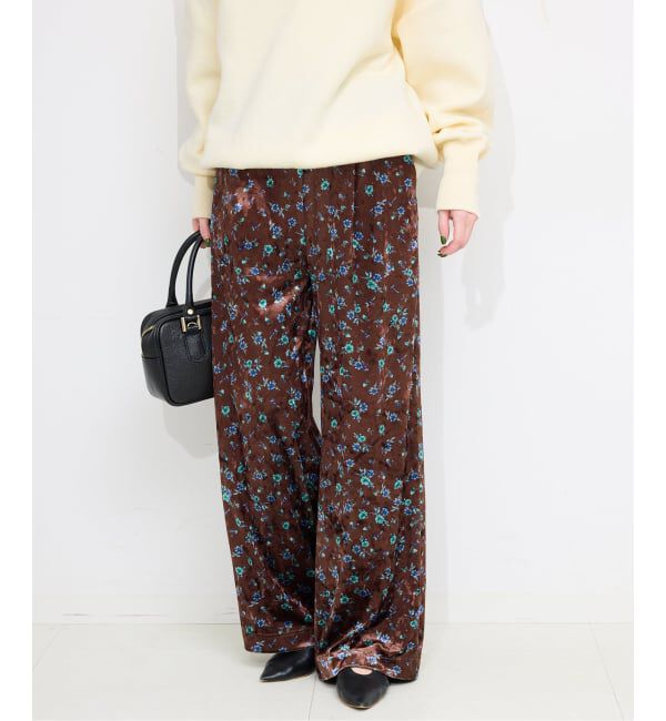 【イエナ/IENA】 ベロアストレートイージーパンツ