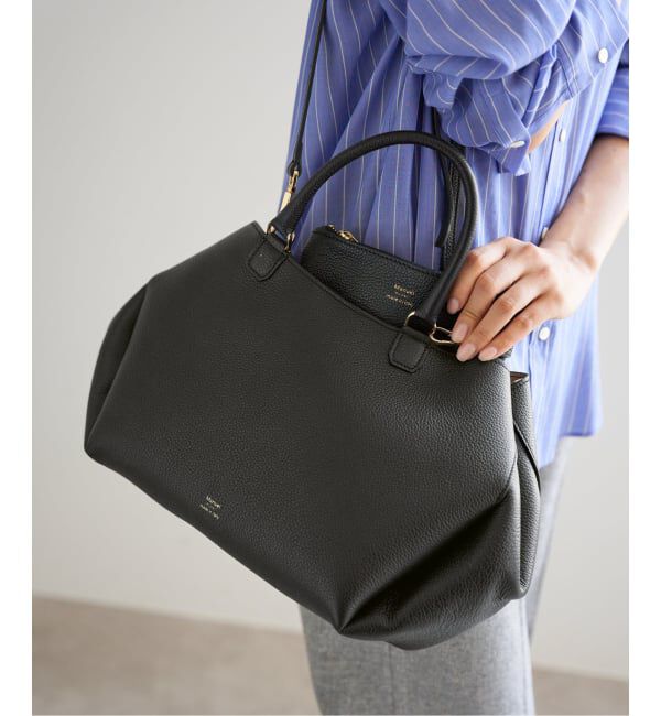 【イエナ/IENA】 Manuel MILANO/マニュエルミラノ フォルムレザーMIDI BAG バッグ 6367