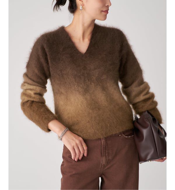 【イエナ/IENA】 ENRICA エンリカ Vネックプルオーバー Gradation KNIT241