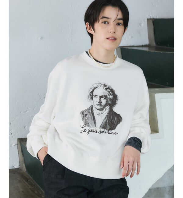 モテ系メンズファッション|【イエナ/IENA】 BLACK ベートーヴェンスウェット