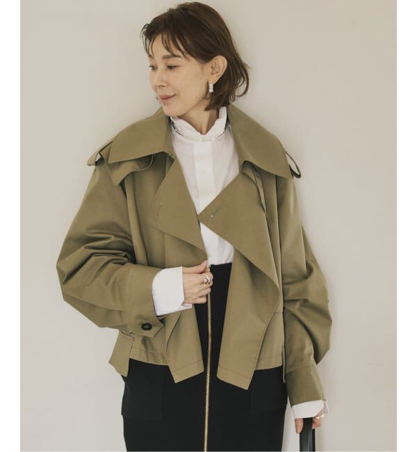 【イエナ/IENA】 LIBERADD リベラド トレンチショートジャケット LBD25AWJK-001