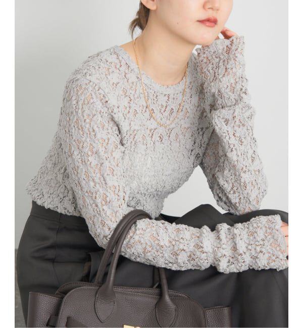 ファッションメンズお薦め|【イエナ/IENA】 《追加予約》Flowerストレッチレースプルオーバー