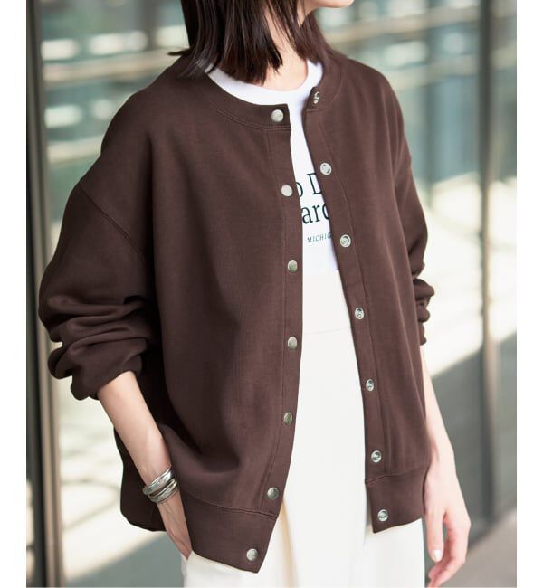 人気メンズファッション|【イエナ/IENA】 《WEB限定/追加3予約》ダブルフェイスジャージースナップカーディガン