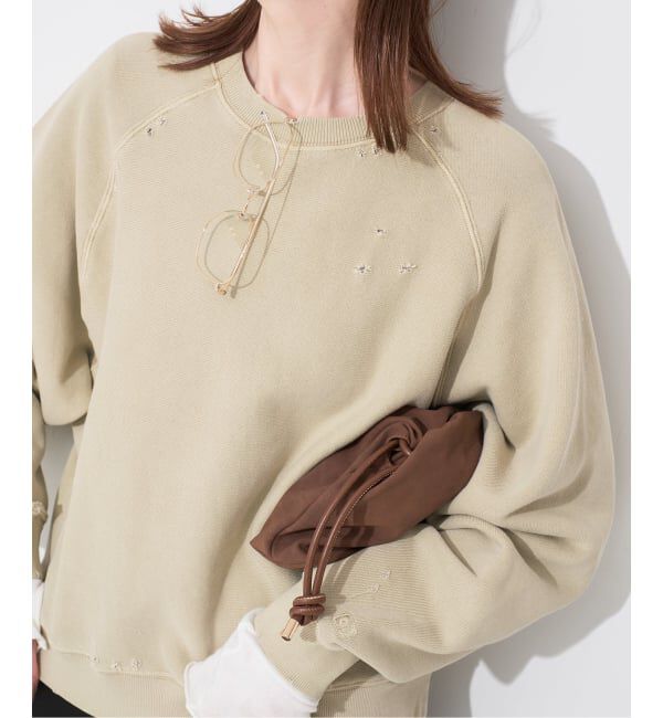 人気メンズファッション|【イエナ/IENA】 Collegiate Pacific SLOBE別注 ダメージスウェット