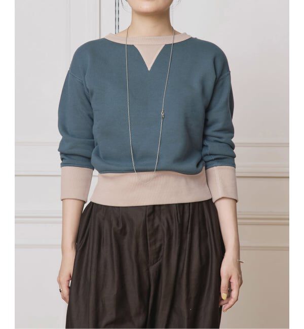 ファッションメンズのイチオシ|【イエナ/IENA】 【fifi original collection】 set in sleeve swaet 2tone スウェット 24-05