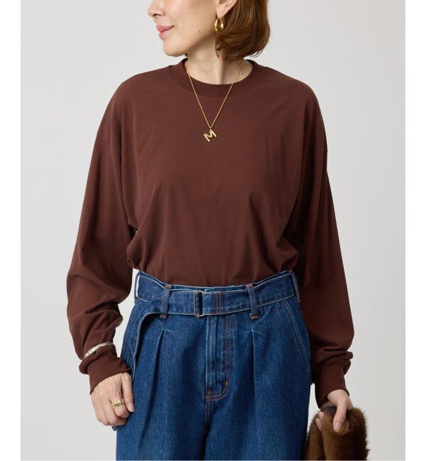 メンズファッションオススメ|【イエナ/IENA】 ATON エイトン FRESCA NUBUCK ロングスリーブTシャツ KKAGGW0604