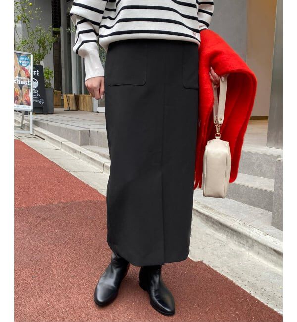 【イエナ/IENA】 ダブルクロスタイトスカート