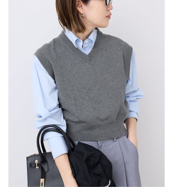 Steven Alan＞オーストラリアンウール ミックス ニットベスト（STEVEN