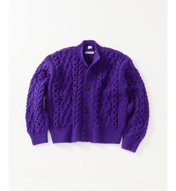 【エディフィス/EDIFICE】 E. オーバー カーディガン ハンドニット